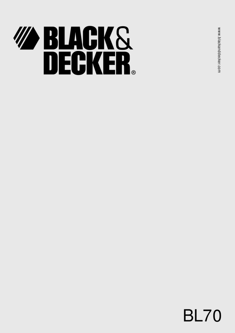 Black & Decker BL70 User manual Black & Decker BL70 User manual