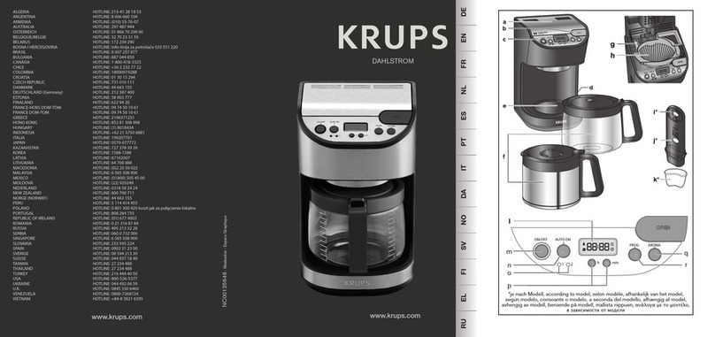 Krups KM4 Series User manual