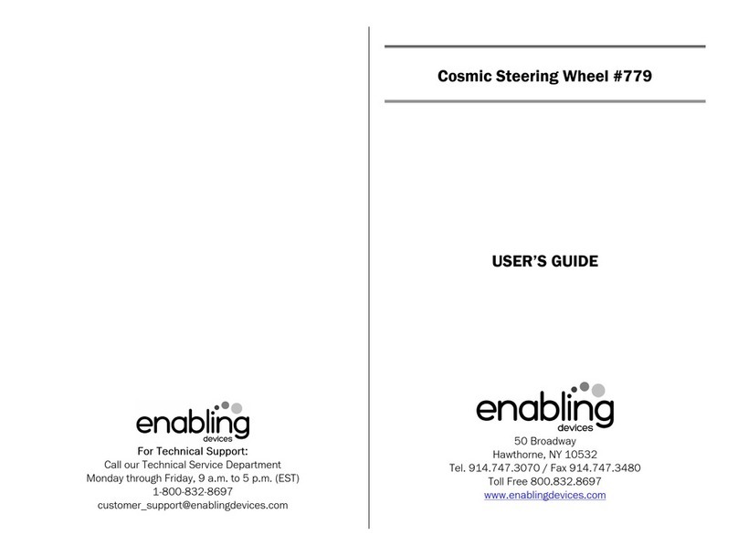Enabling Devices Cosmic Steering Wheel User manual