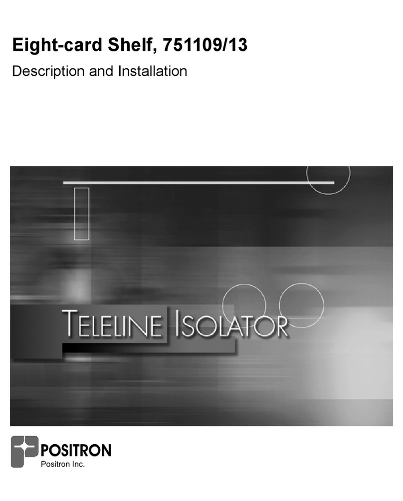 Positron Teleline Isolator 751109/13 Operating and installation instructions