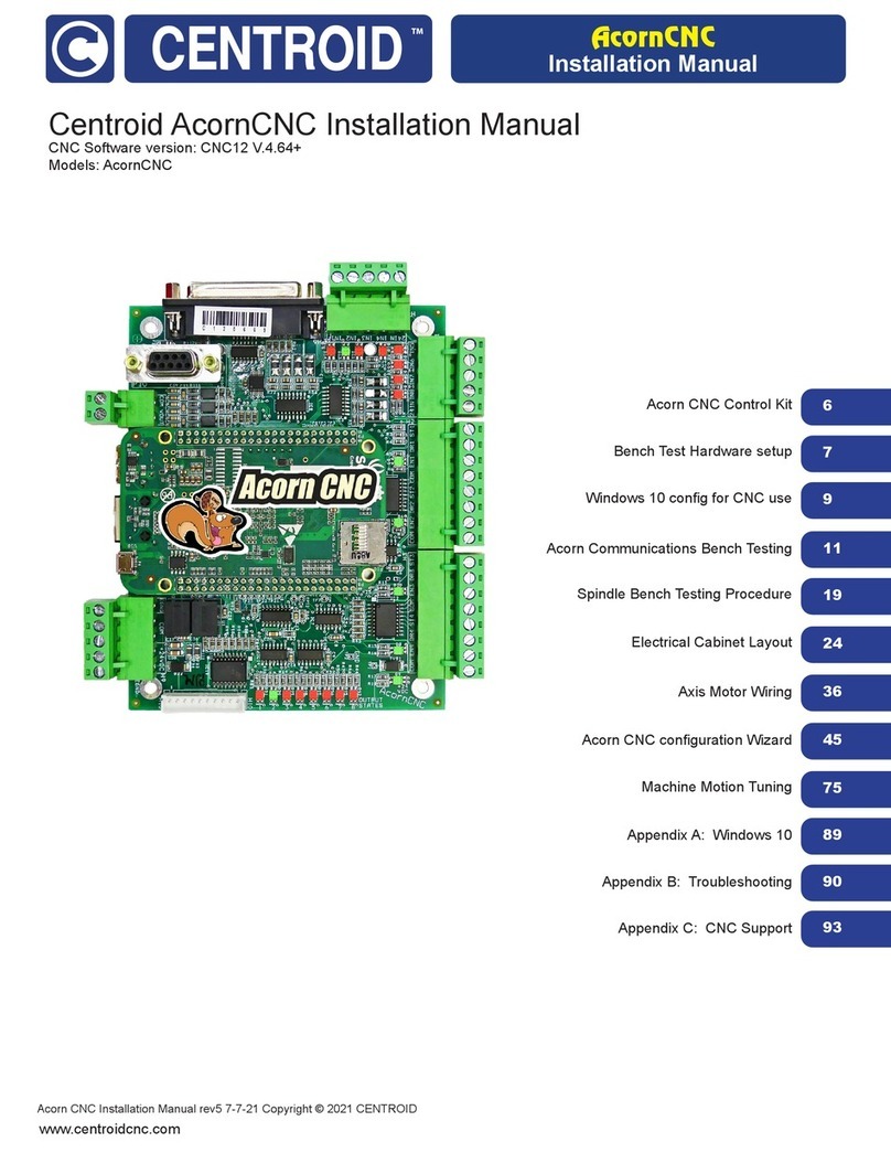 Centroid Acorn CNC installation manual