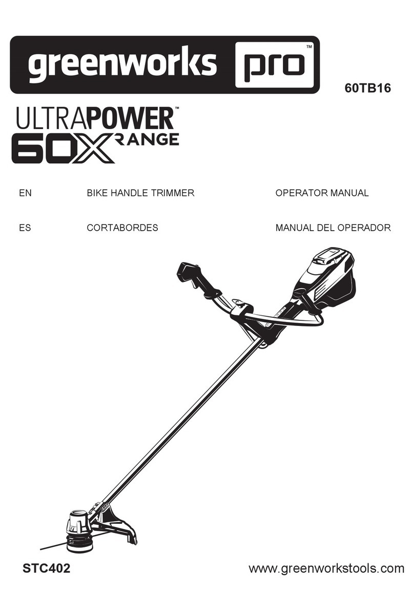 GreenWorks Pro Ultrapower X-Range 60TB16 Operator's manual