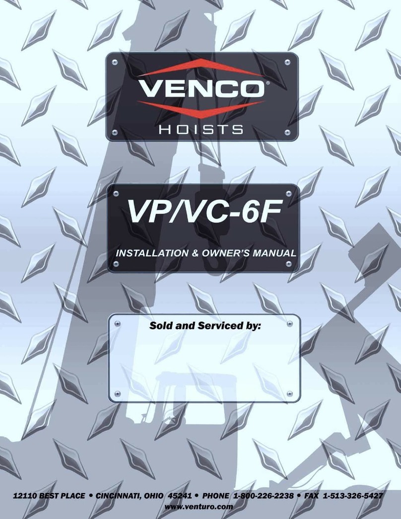 VENCO VP6F Operating instructions