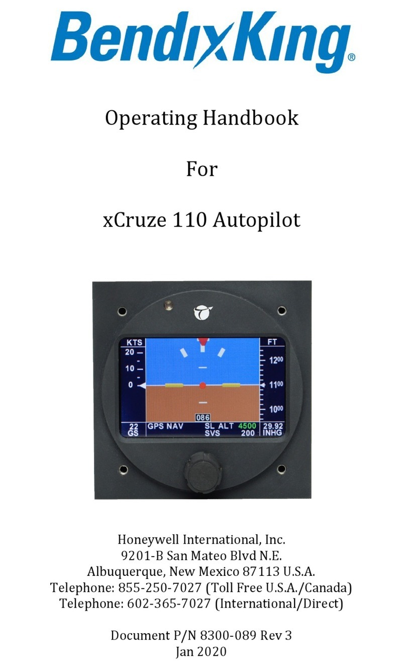 Honeywell BENDIXKing xCruze 110 Operating handbook