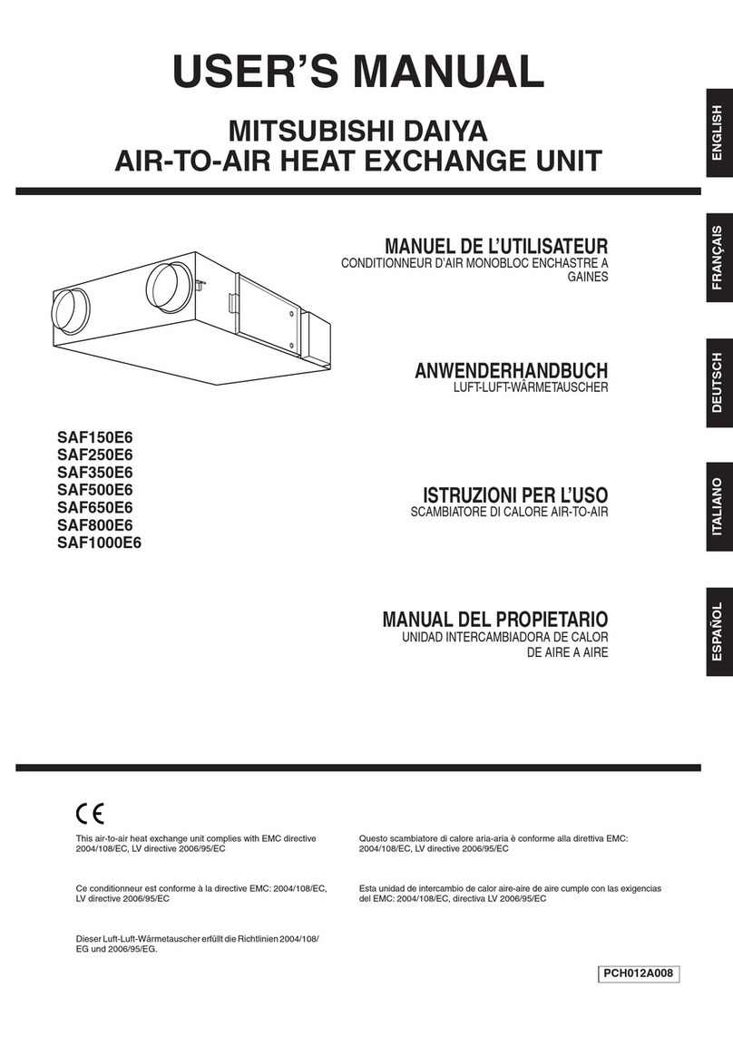 Mitsubishi Daiya SAF150E6 user manual