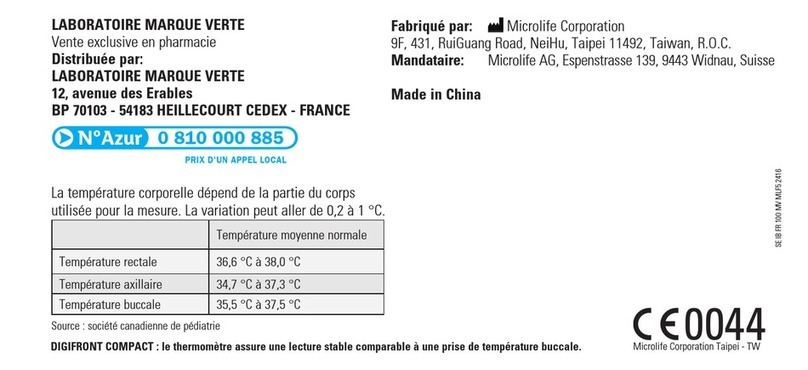 Marque Verte Digifront COMPACT instruction manual