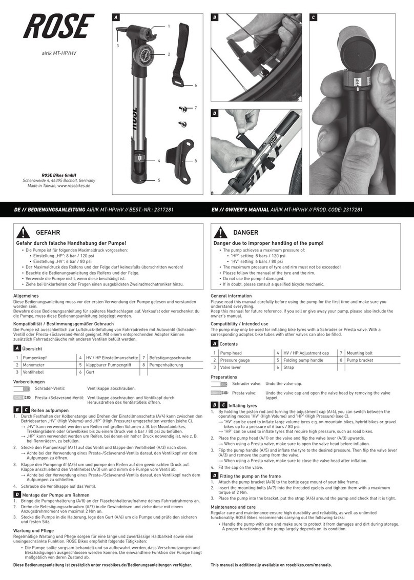 Rose electronics airik MT-HP owner's manual