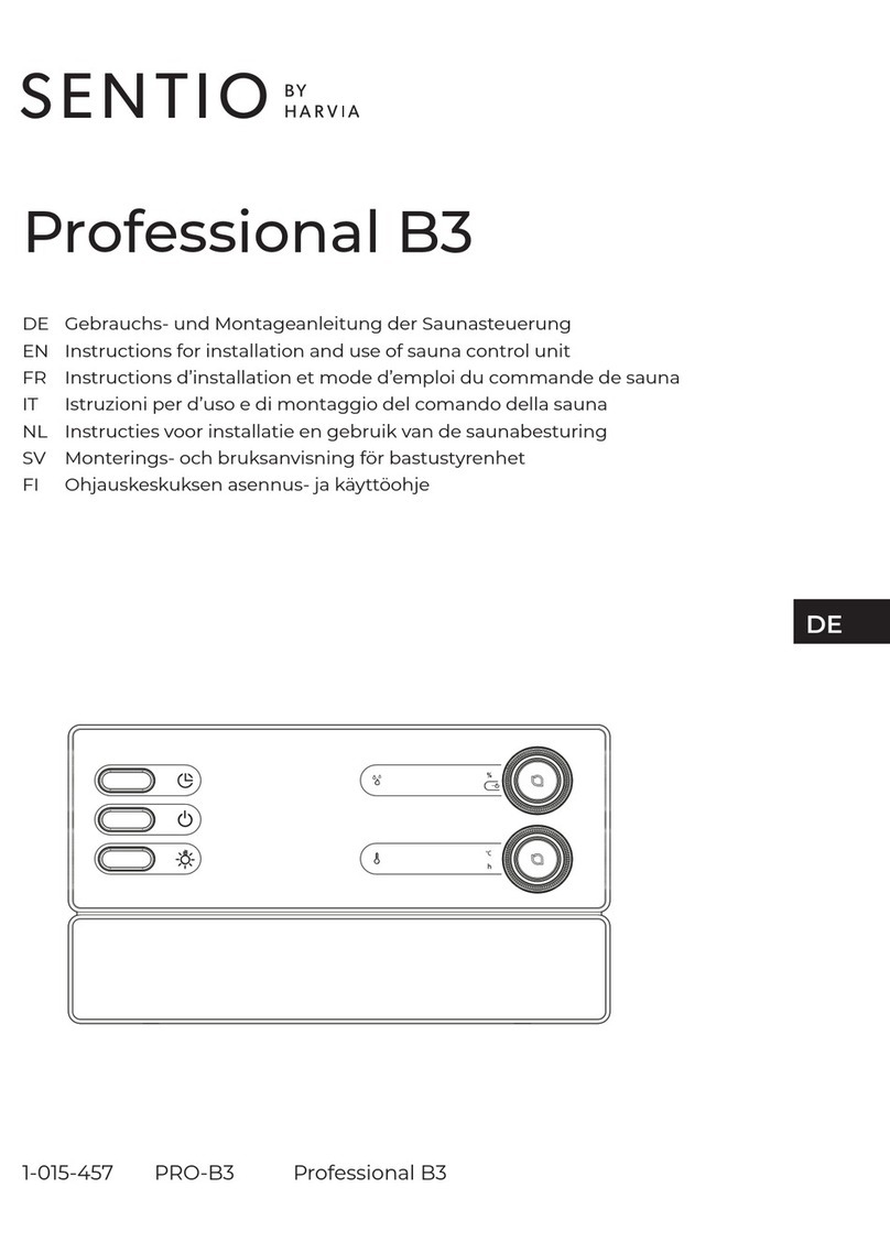 Harvia SENTIO Professional B3 User manual