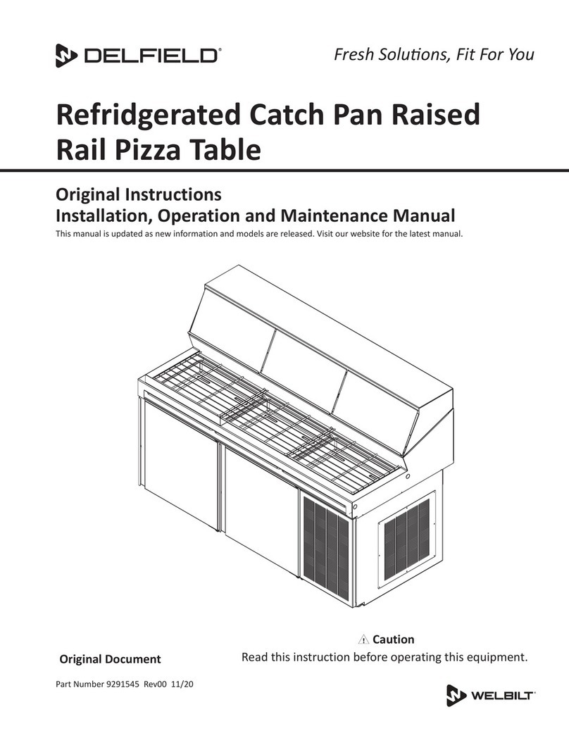 Delfield F18DC48P-RCPR Original Instructions Installation, Operation and Maintenance Manual Delfield F18DC48P-RCPR Original Instructions Installation, Operation and Maintenance Manual