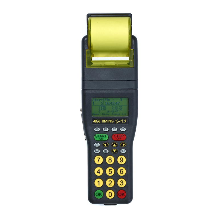 ALGE-Timing Timy3 User manual