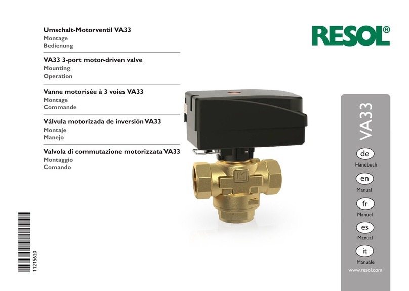 Resol VA33 Instruction Manual Resol VA33 Instruction Manual