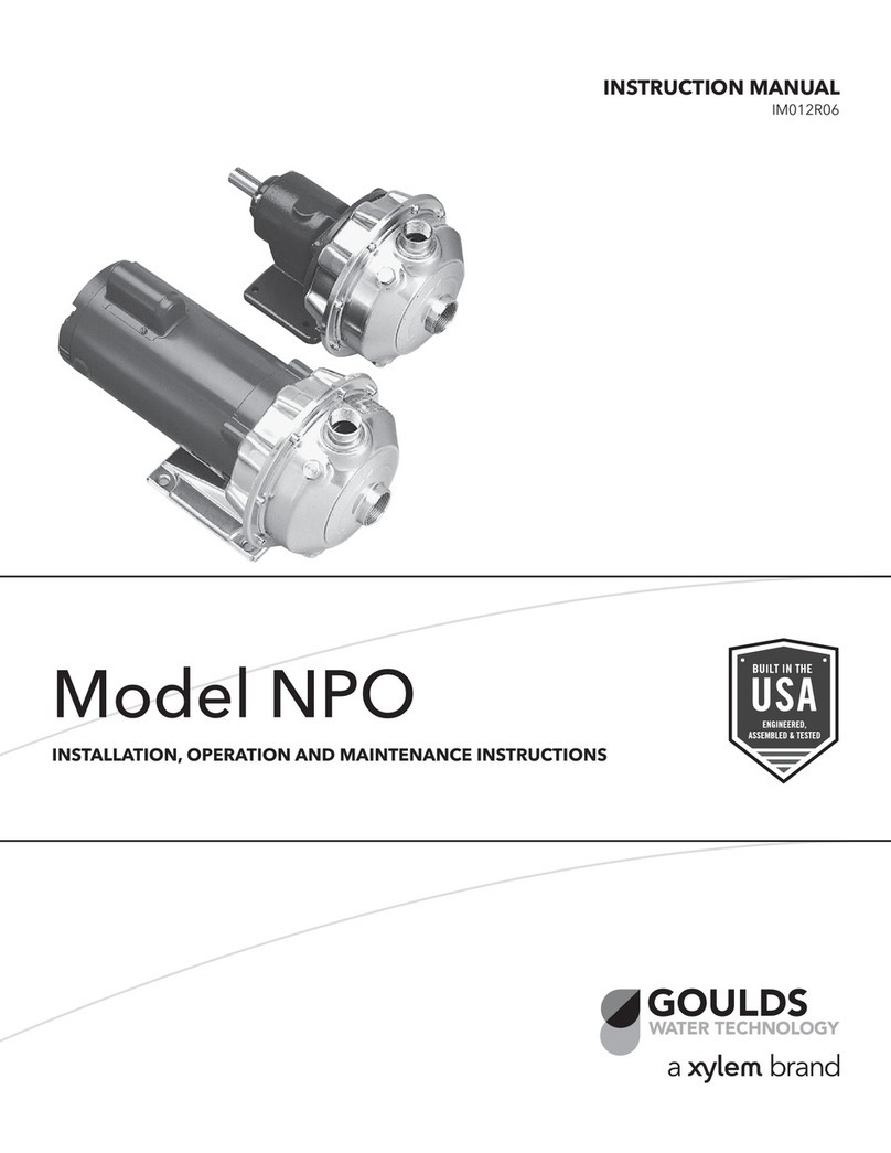 Xylem GOULDS NPO instruction manual