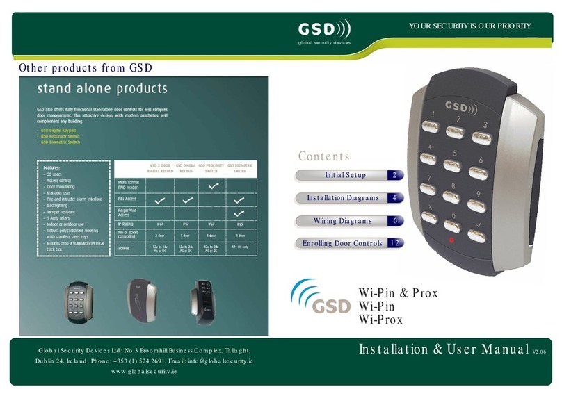 GCD Wi-Pin & Prox Installation and user manual