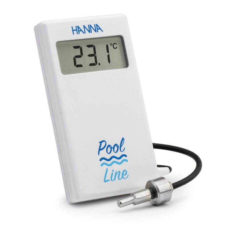 Hanna Instruments Pool Line HI985394 instruction manual