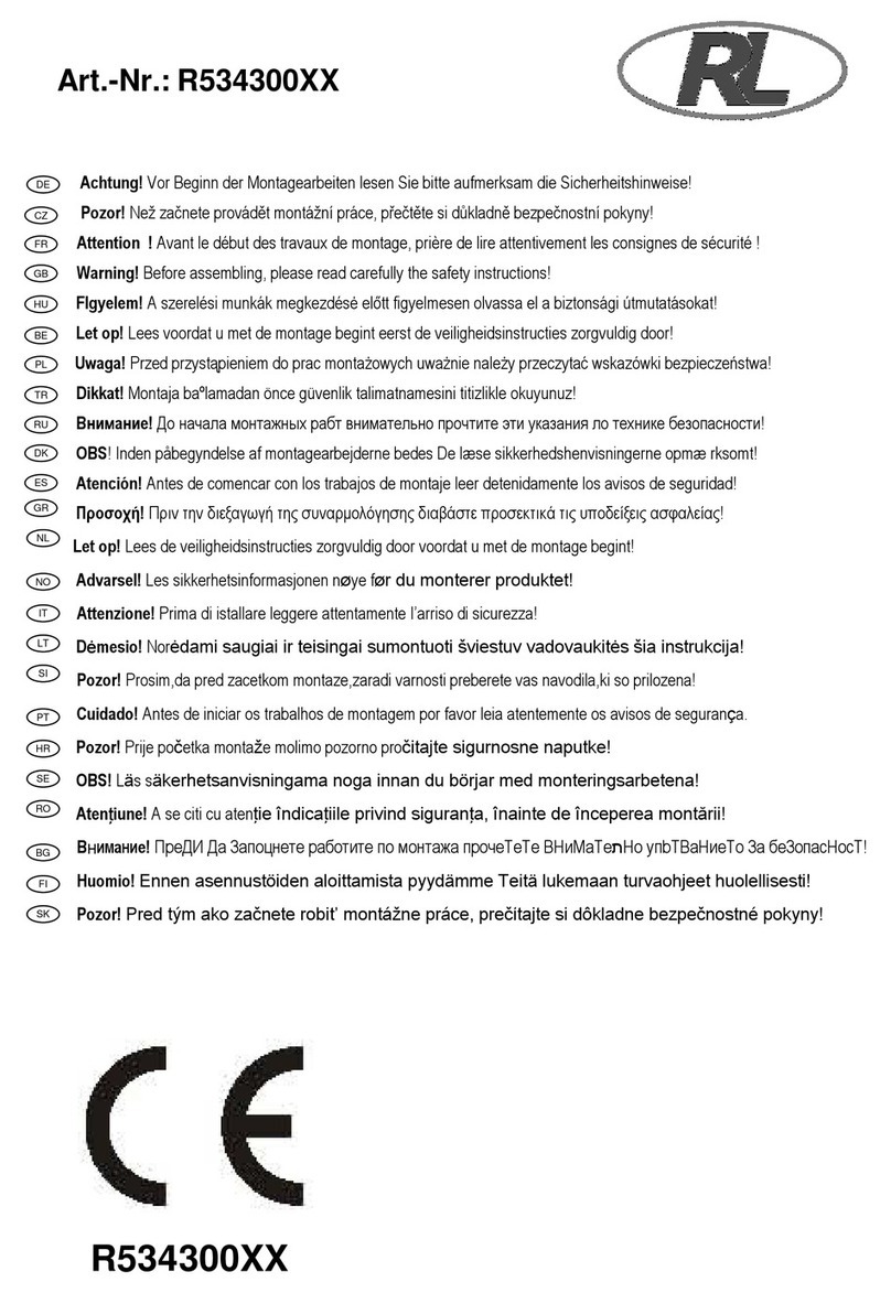 RL R534300 Series User manual