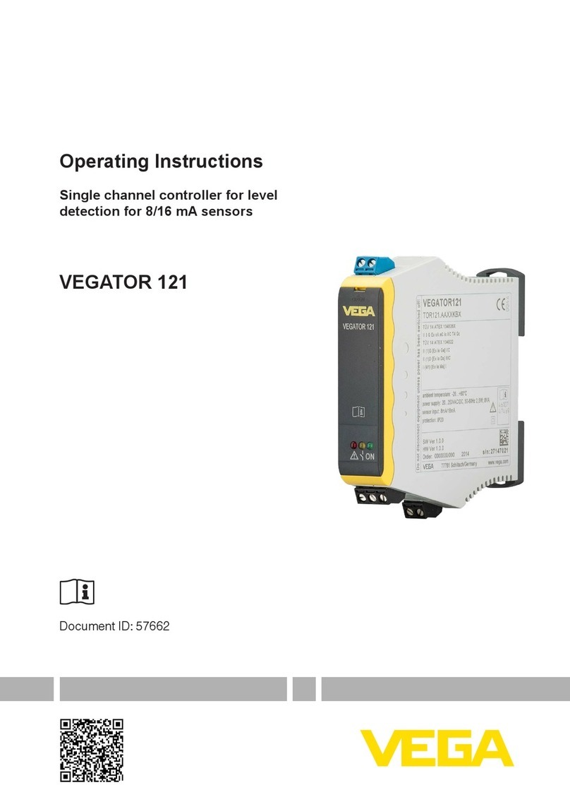 Vega VEGATOR 121 operating instructions
