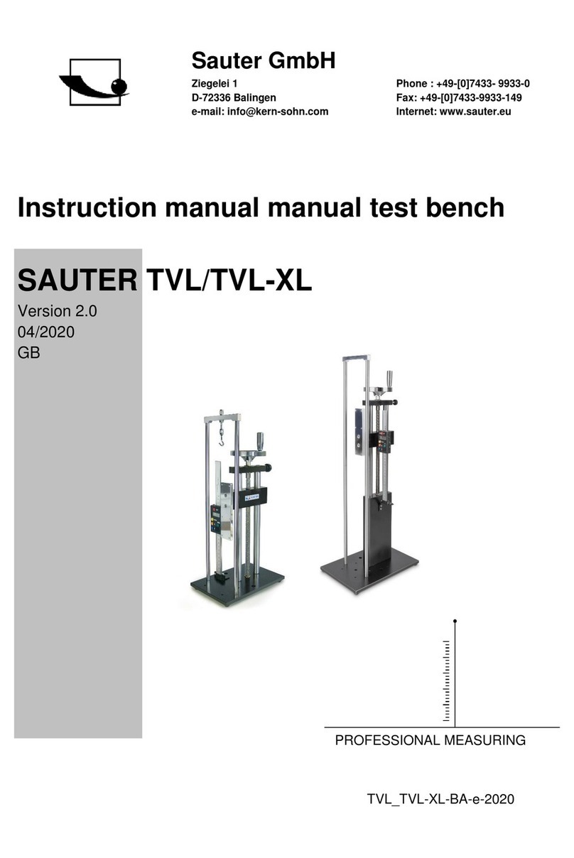 sauter TVL User manual