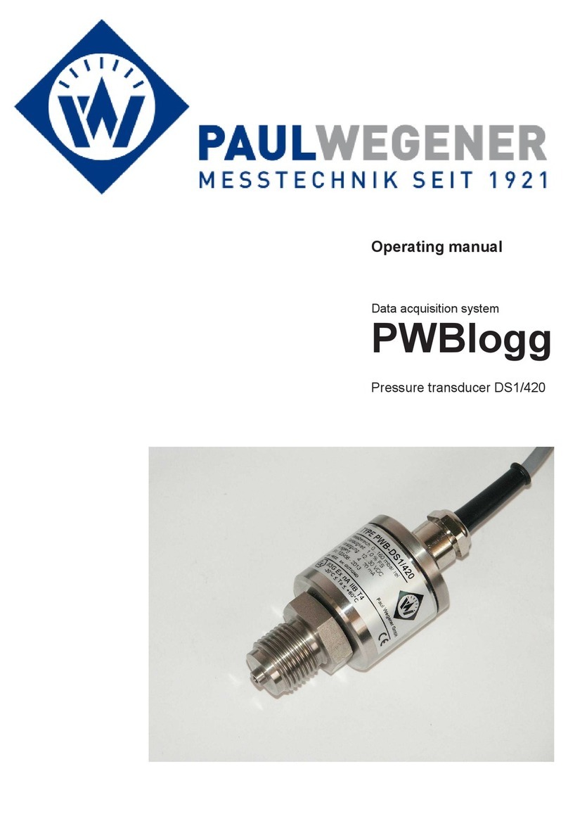 Paul Wegener DS1/420 operating manual