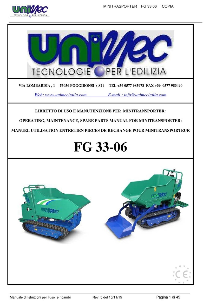 Unimec FG 33-06 Operating, maintenance, spare parts manual
