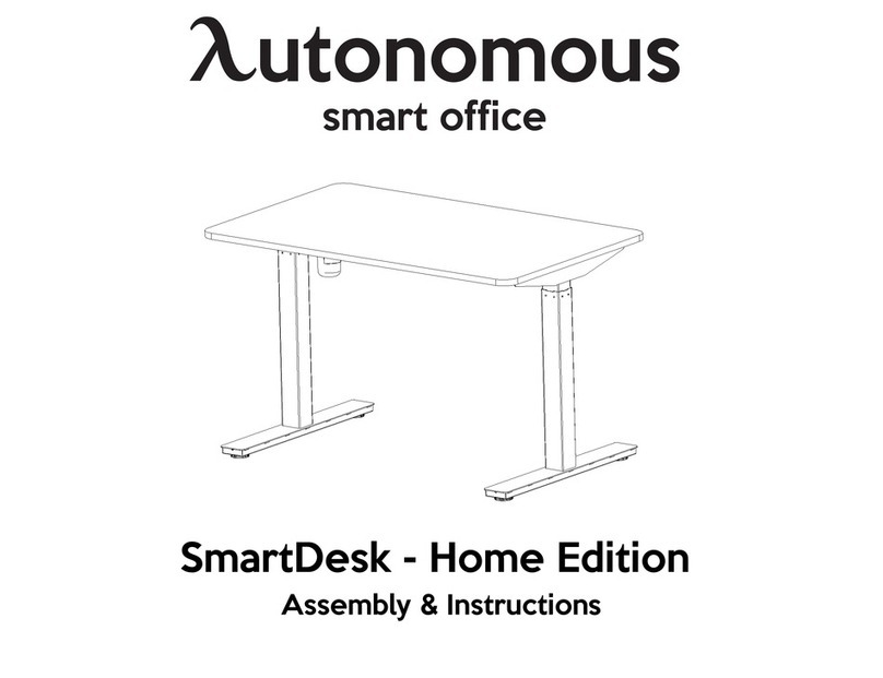 Autonomous SmartDesk Home Edition User manual Autonomous SmartDesk Home Edition User manual
