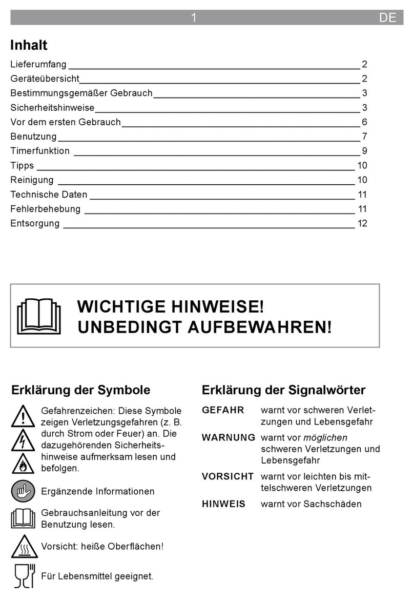 gourmetmaxx KF-T50 manual