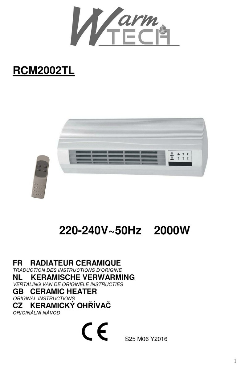 Warmtech RCM2002TL User manual