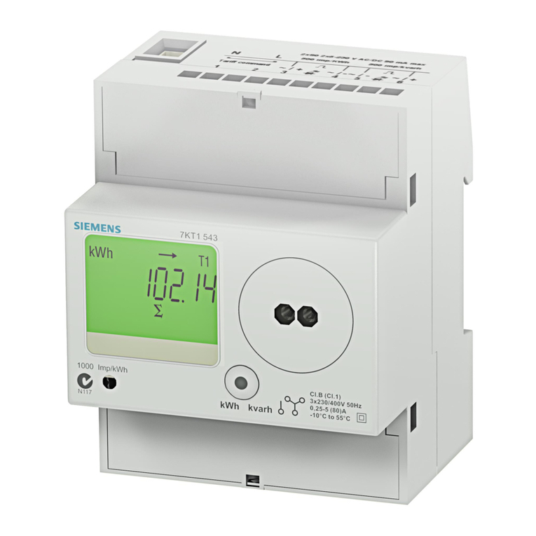 Siemens 7KT1 543 User manual