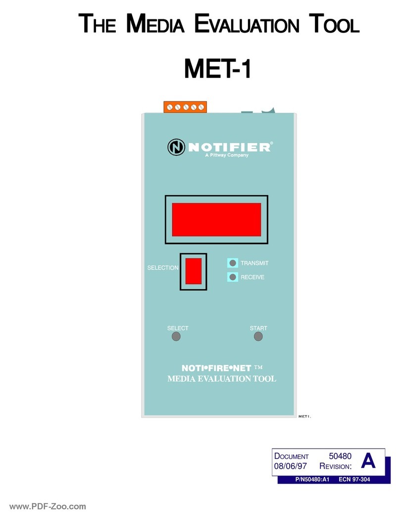 Pittway NOTIFIER NET MET-1 manual