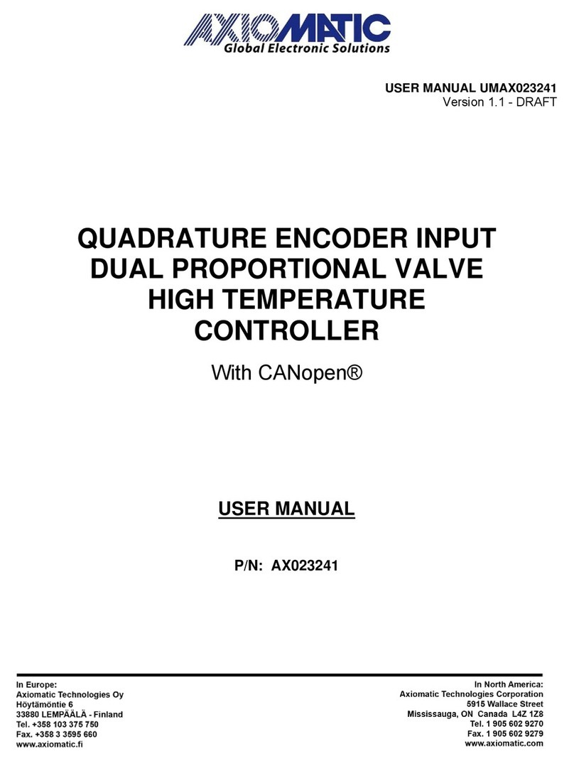 AXIOMATIC AX023241 user manual AXIOMATIC AX023241 user manual