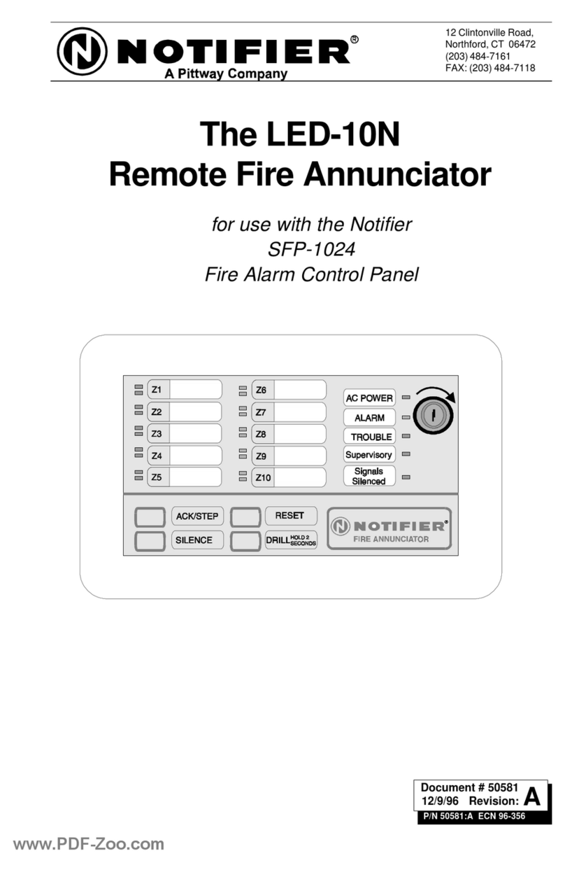 Pittway NOTIFIER LED-10N User manual
