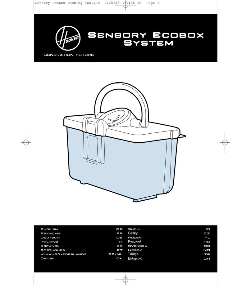 Hoover Sensory Ecobox System User manual