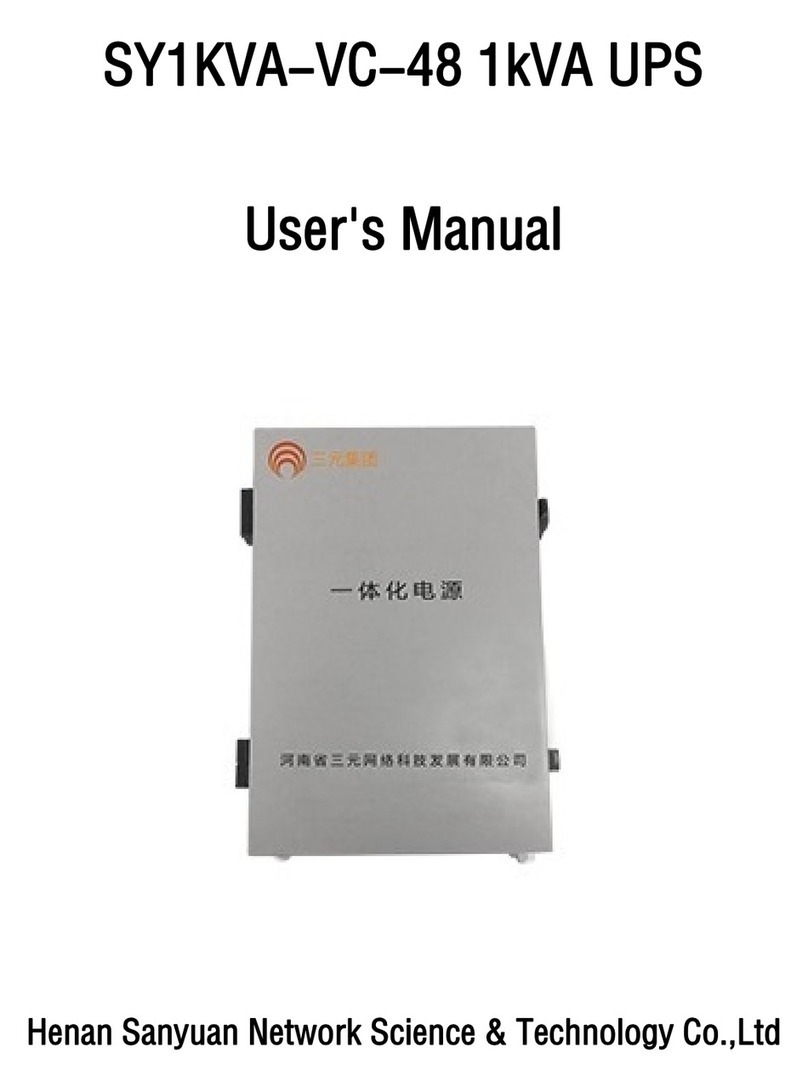 sanyuan SY1KVA-VC-48 user manual