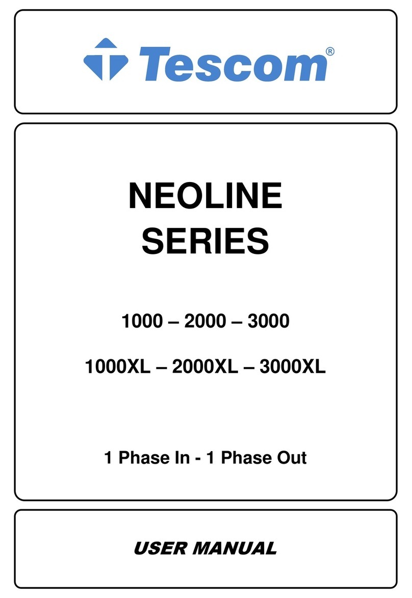 Tescom NEOLINE 1000 User manual