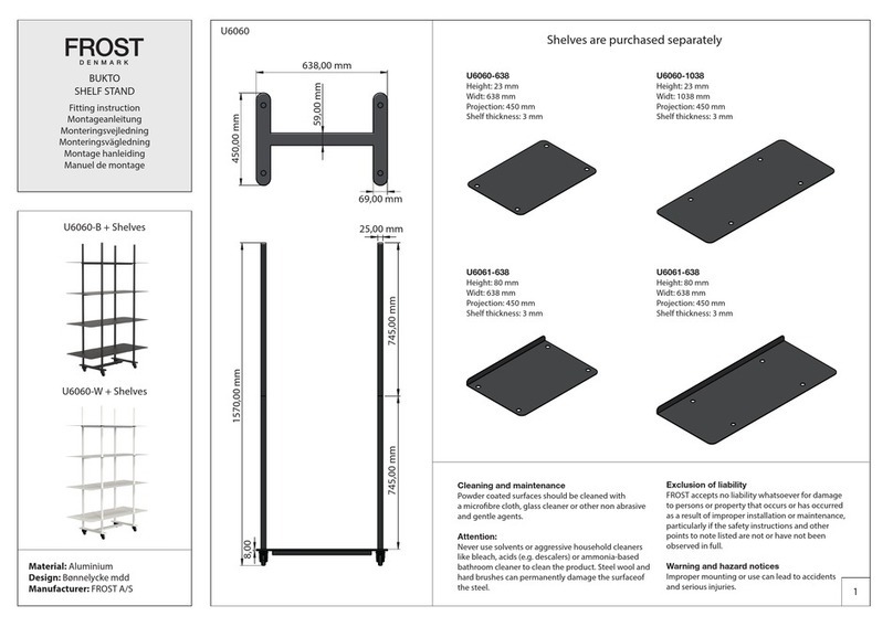 FROST U6060 Series Install guide