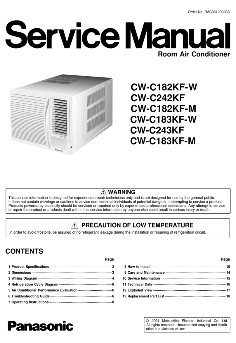 Panasonic CW-C182KF-W User manual Panasonic CW-C182KF-W User manual