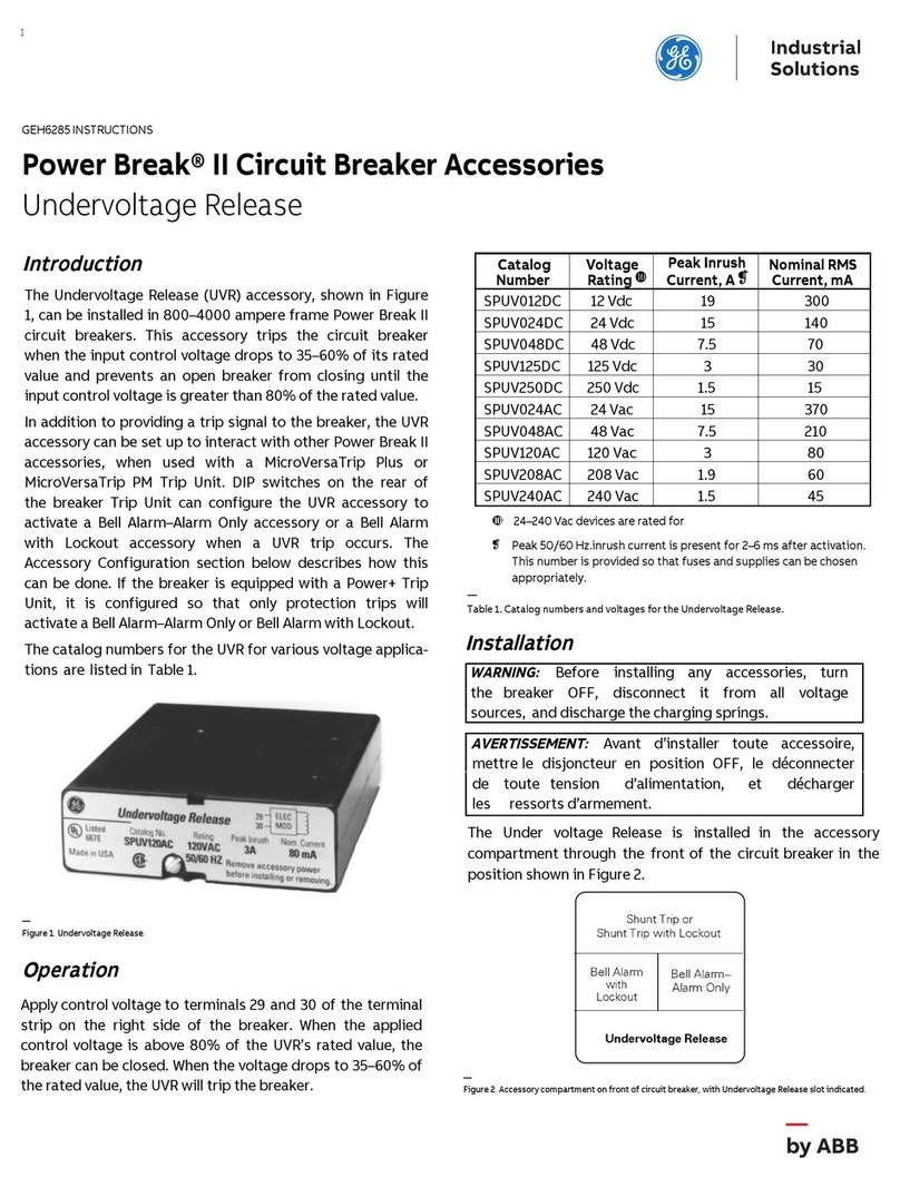GE Power Break II SPUV012DC instructions
