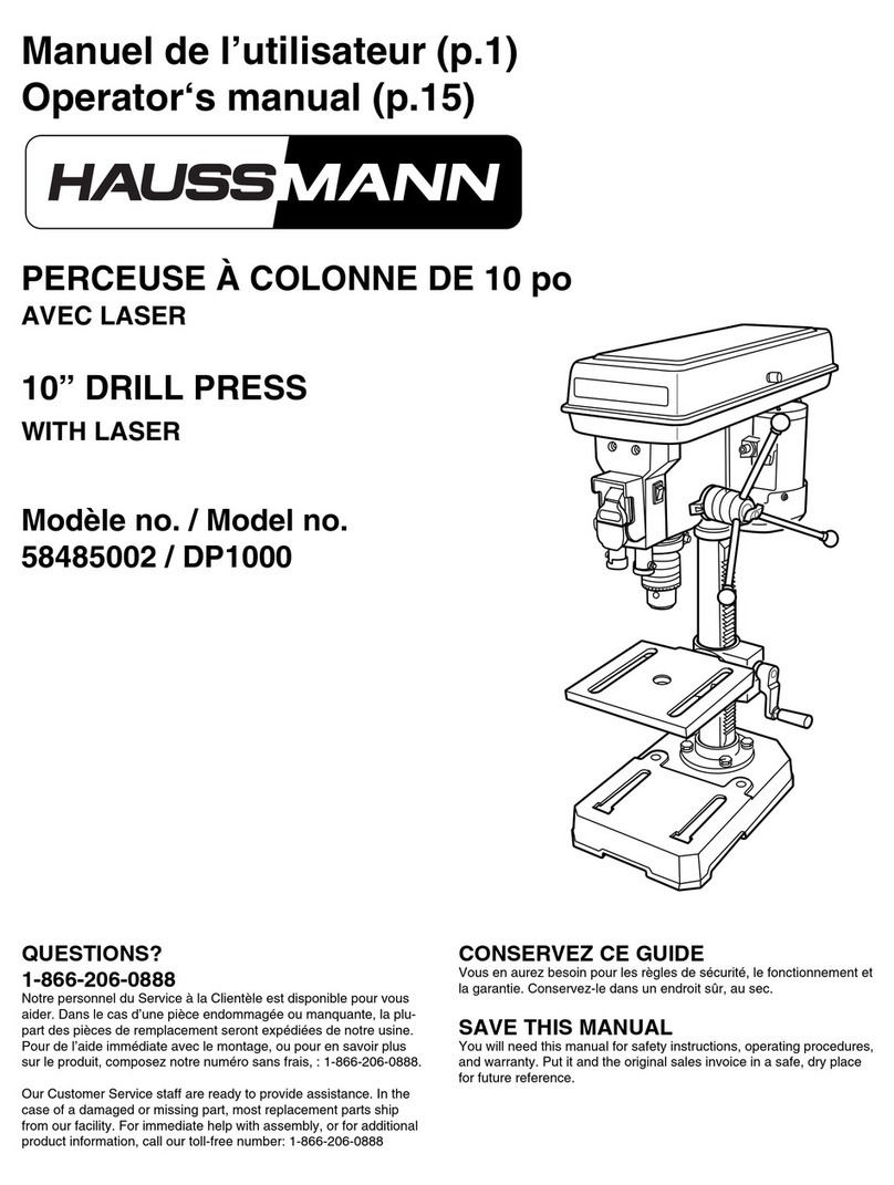 Haussmann DP1000 User manual