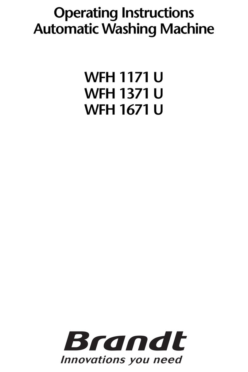 Brandt WFH 1171 U operating instructions
