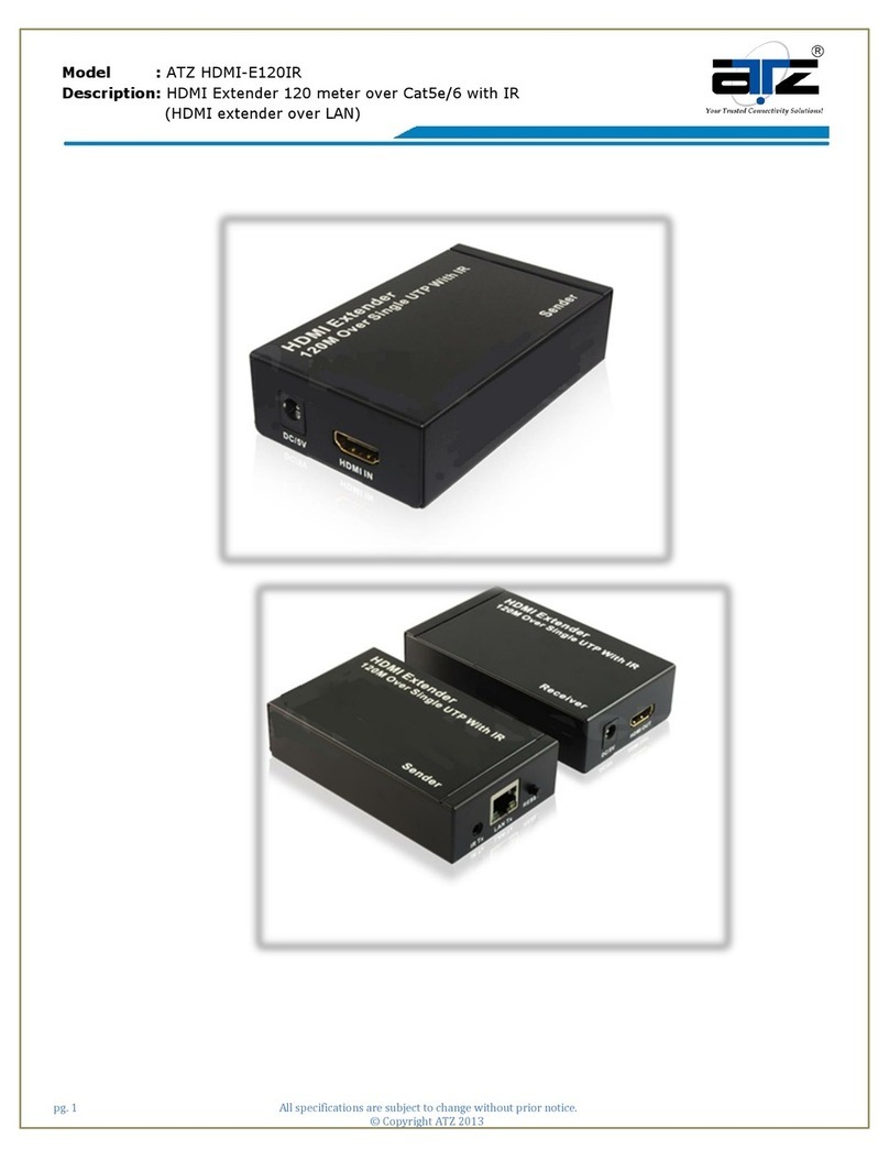 ATZ HDMI-E120IR manual