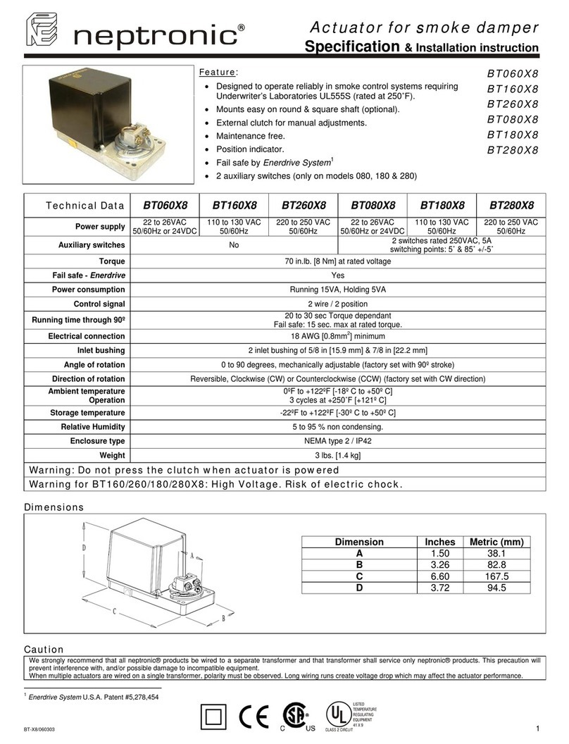 Neptronic BT060X8 User manual