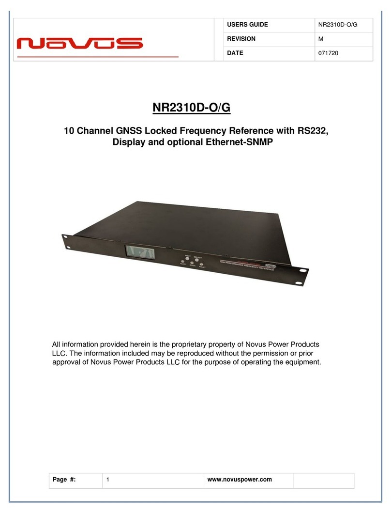 Novus NR2310D-O/G user guide