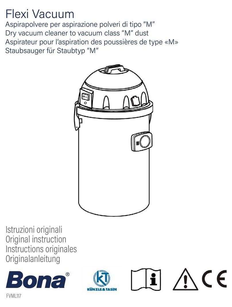 Bona Flexi Vacuum Operation instructions
