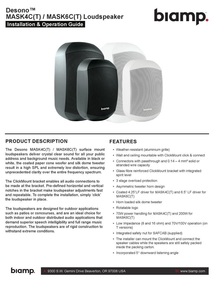 Biamp Desono MASK4C Original operating instructions