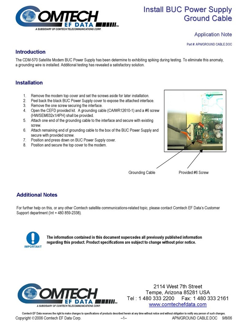 Comtech EF Data APN/GROUND Application note