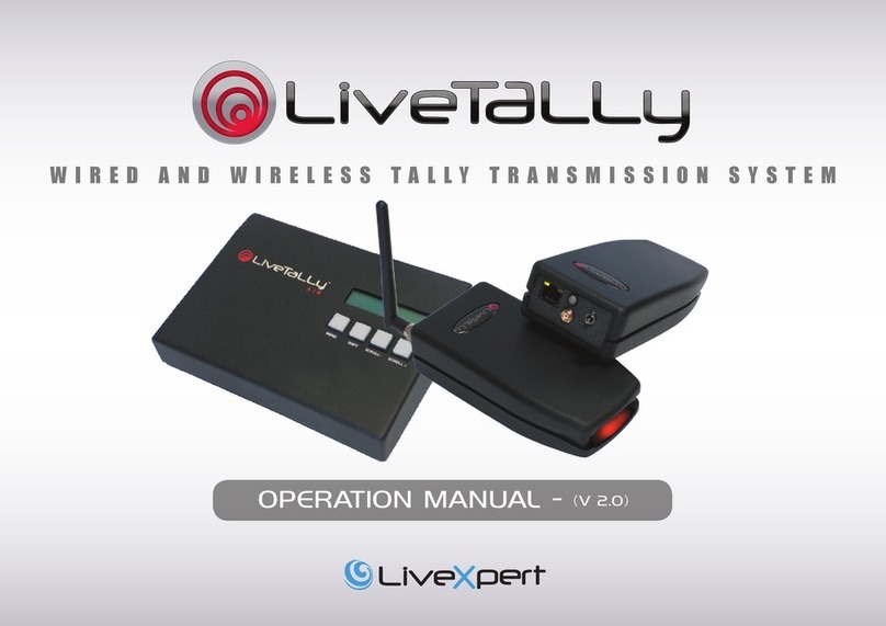LIVEXPERT LiveTally Box Operation manual