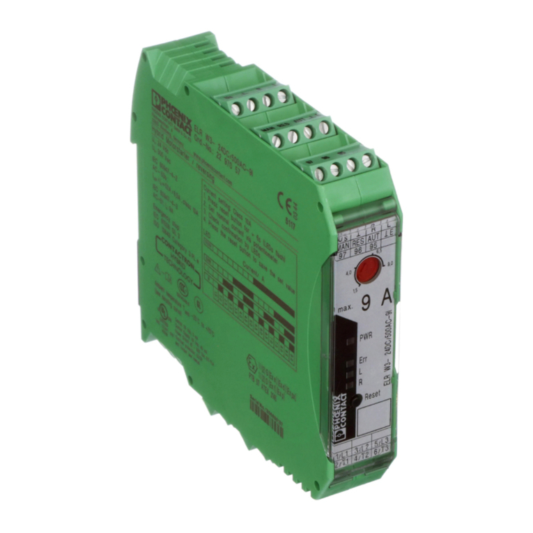Phoenix Contact ELR W3 500AC I Series User manual