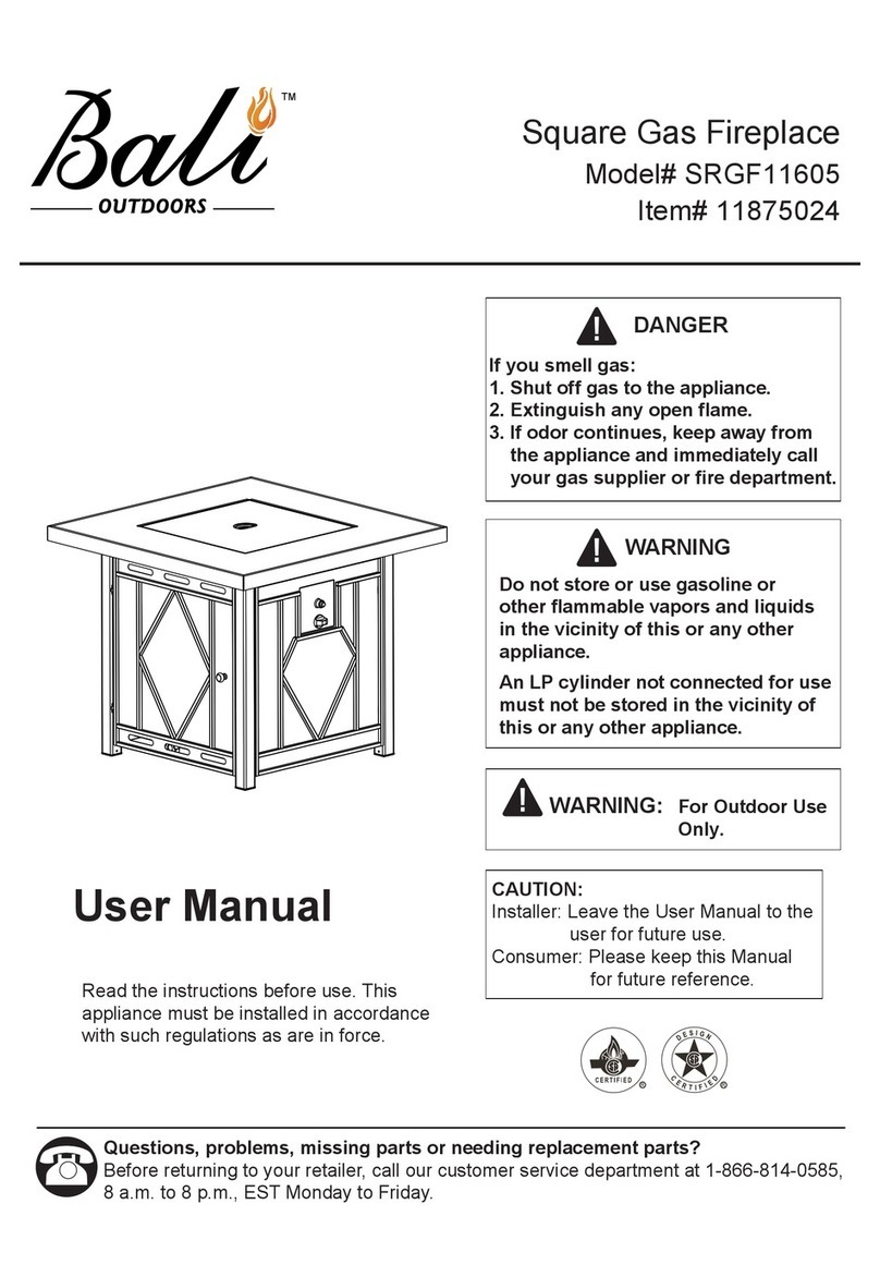 Bali SRGF11605 user manual