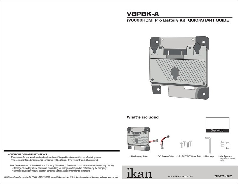 Ikan V8PBK-A quick start guide