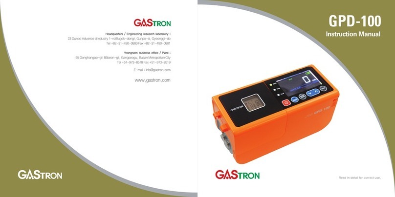 GASTRON GPD-100 instruction manual