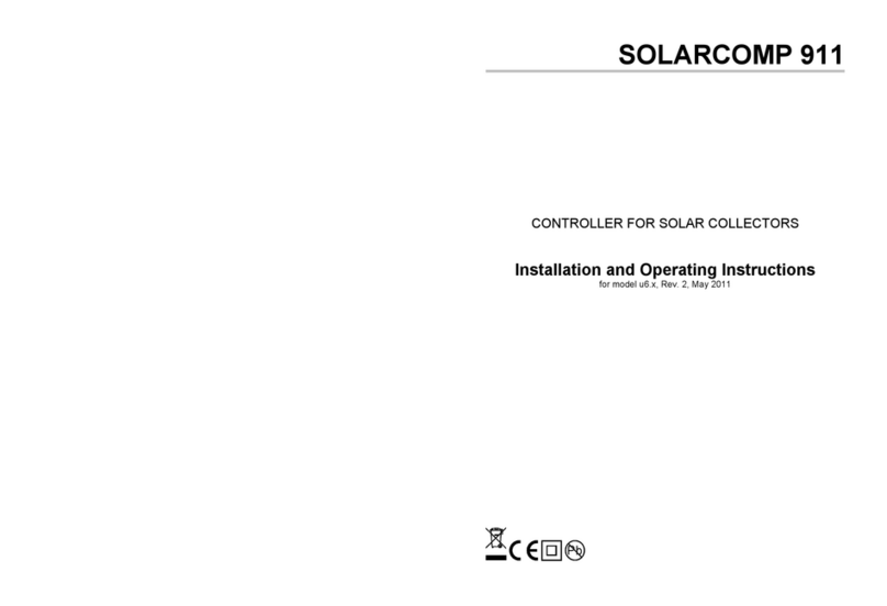 Compit SOLARCOMP 911 Installation and operating instructions